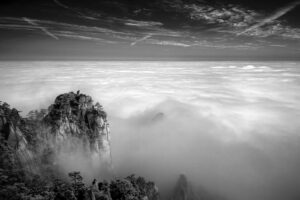 Rocky Peaks above clouds